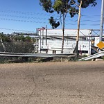 Damaged Guardrail at 3801–3805 Old Town Ave