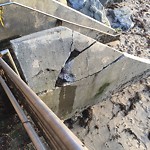 Damaged Guardrail at 4878 Pescadero Ave