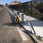 Damaged Guardrail at 3501–3599 Euclid Ave