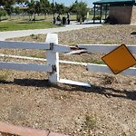 Damaged Guardrail at 3796 Landis St