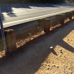 Damaged Guardrail at 1764–2108 Pershing Dr