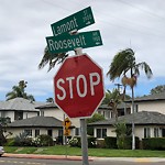 Traffic Sign at 1910 Roosevelt Ave