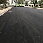 Faded striping at 9150 Topaz Way